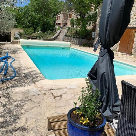 Font Nouvelle Maison De Charme Drome Provencale, 6 Ou 10 Personnes Avec Piscine Plaisians Exterior foto